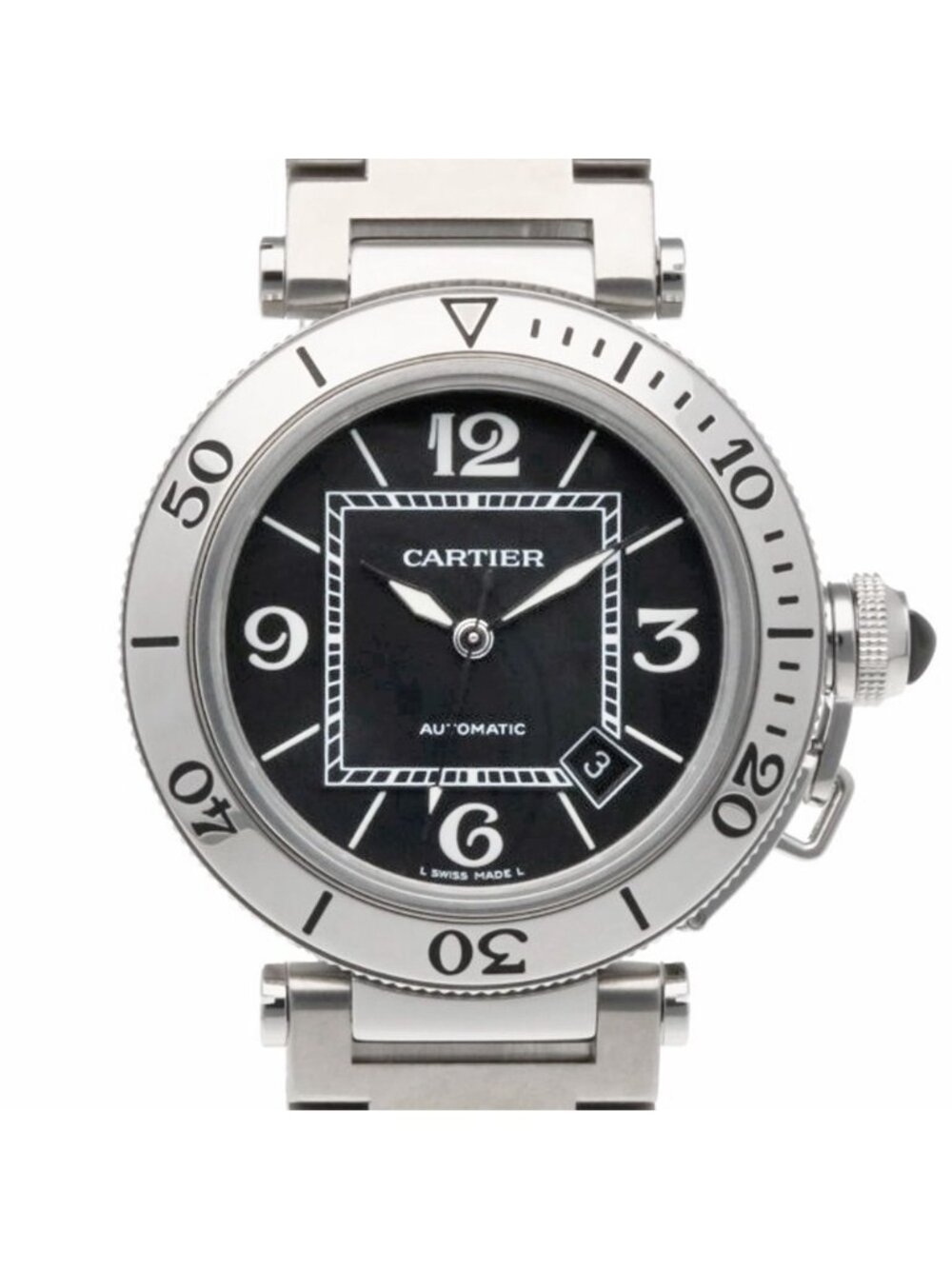 Cartier Pasha Seatimer Watch Stainless Steel Automatic